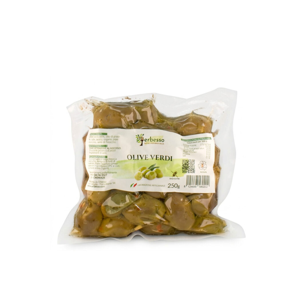 Olive verdi erbesso