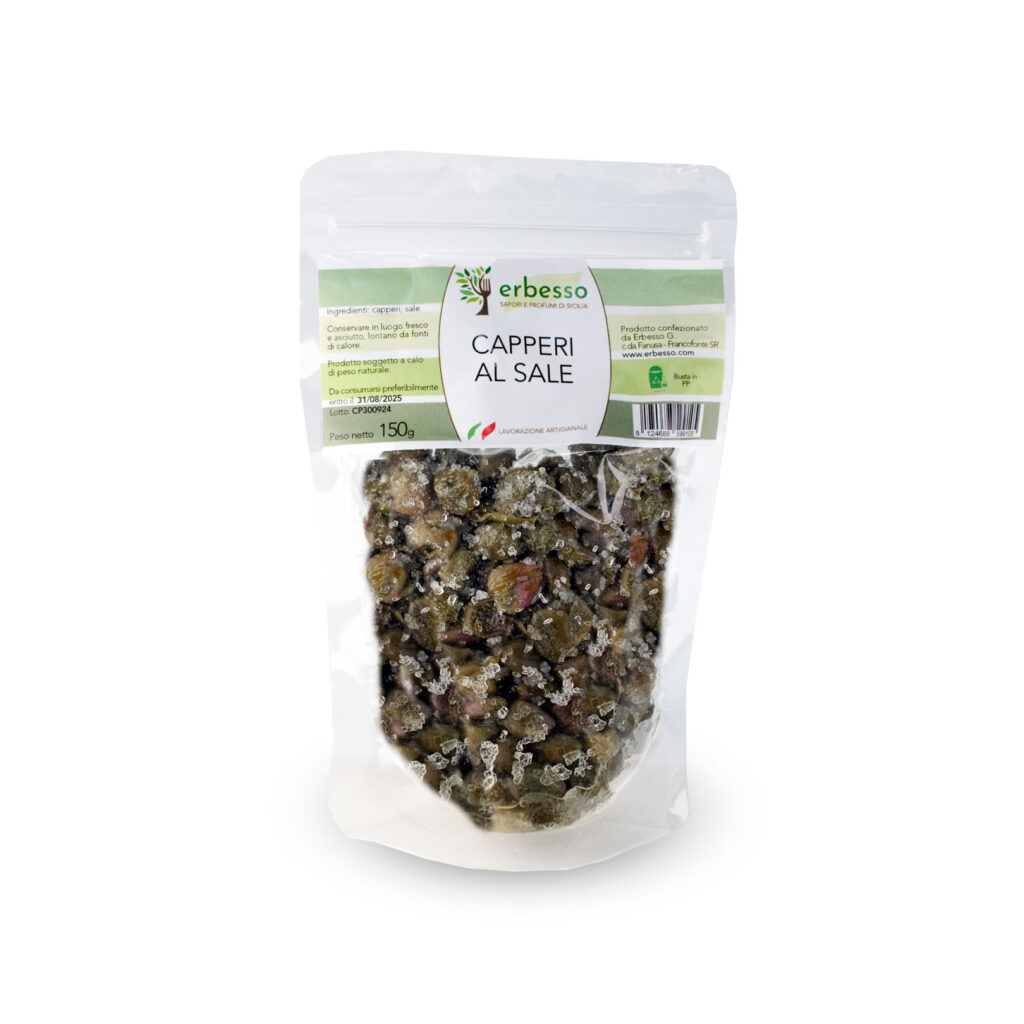 Capperi sotto sale erbesso