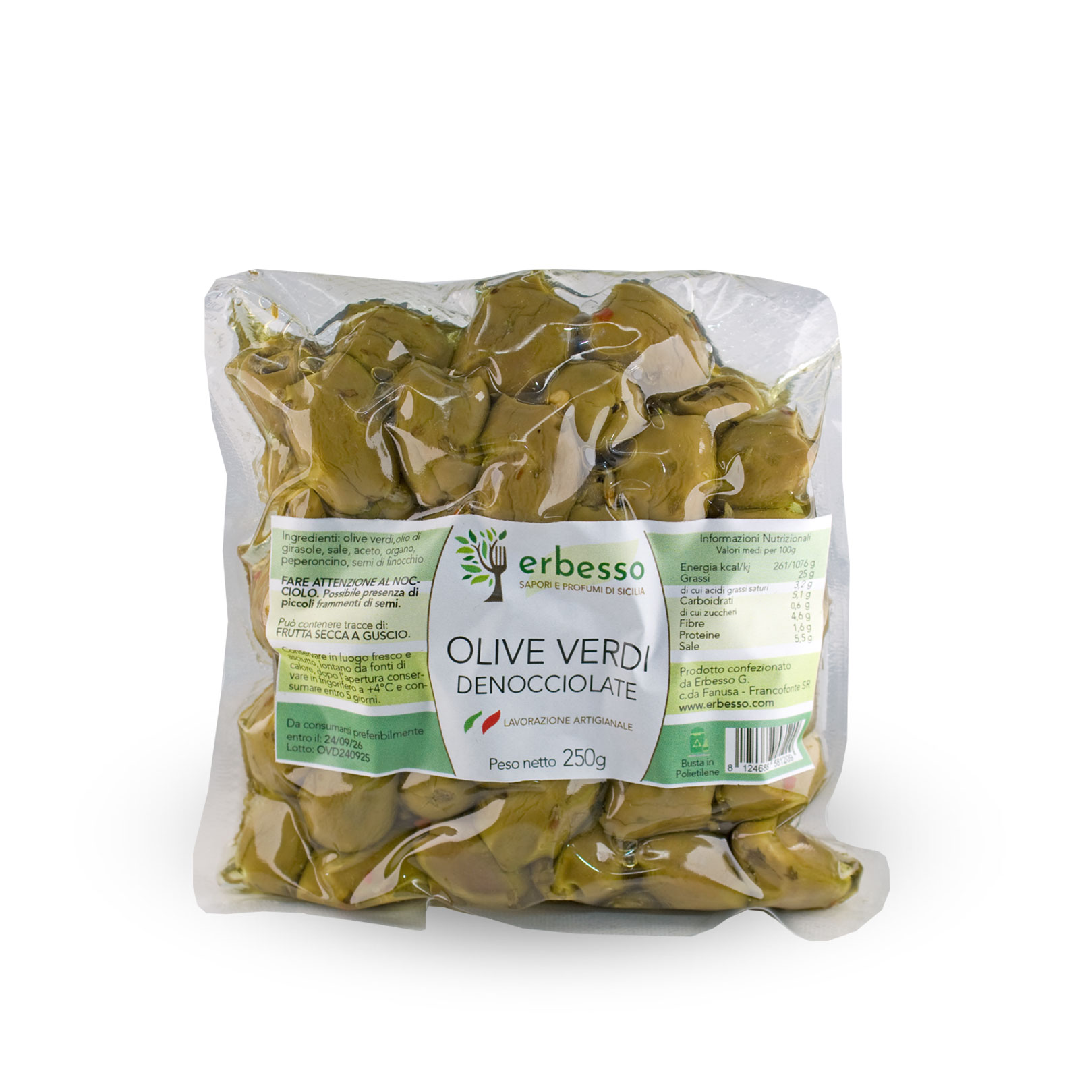 Olive verdi denocciolate erbesso Olive verdi denocciolate erbesso