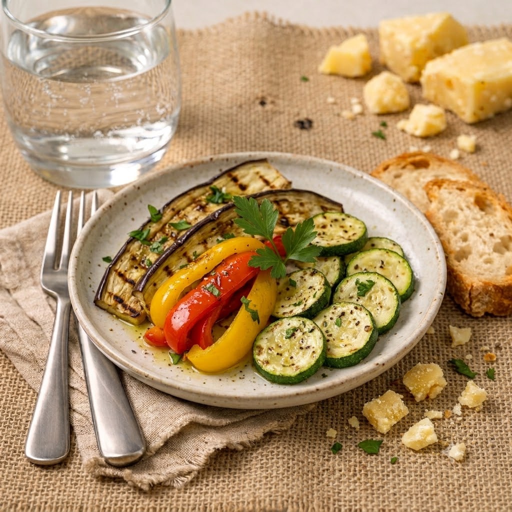 Ortaggi grigliati antipasto erbesso